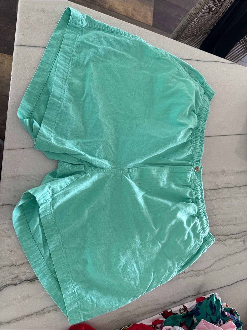 Women’s Mint Athletic Running Shorts with Elastic Waist